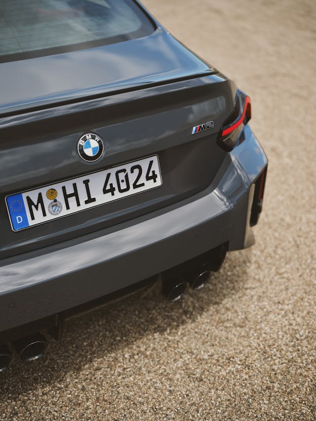 2025 BMW M2 tail end details