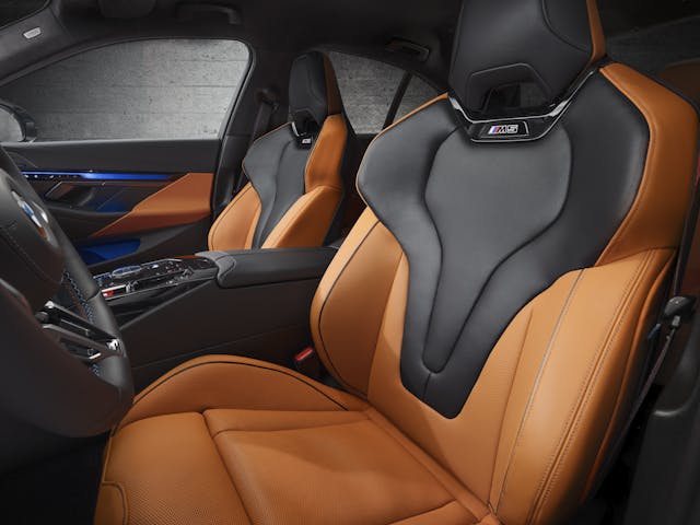 2025 BMW M5 interior front seats
