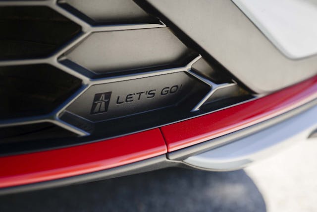 2025 Volkswagen Jetta GLI exterior front grille imprint detail