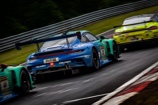 2024 Nurburgring 24 Horas Porsche Traseira Três Quartos