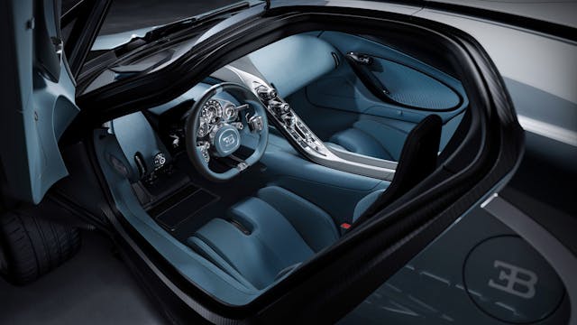 Bugatti Tourbillion interior high angle