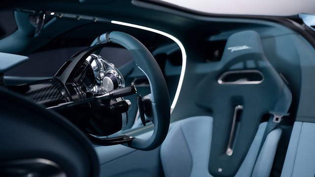 Bugatti Tourbillion interior steering column