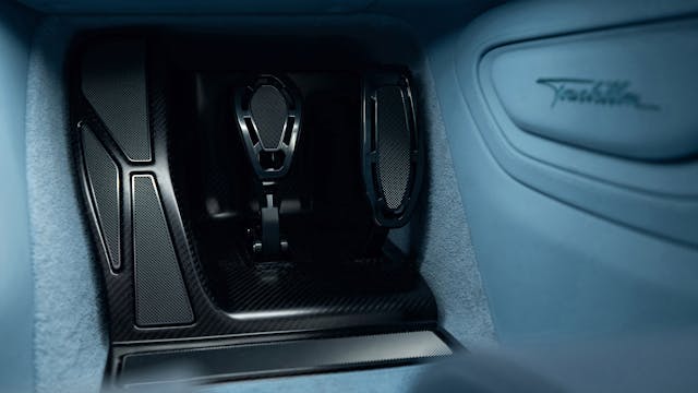 Bugatti Tourbillion interior foot pedals