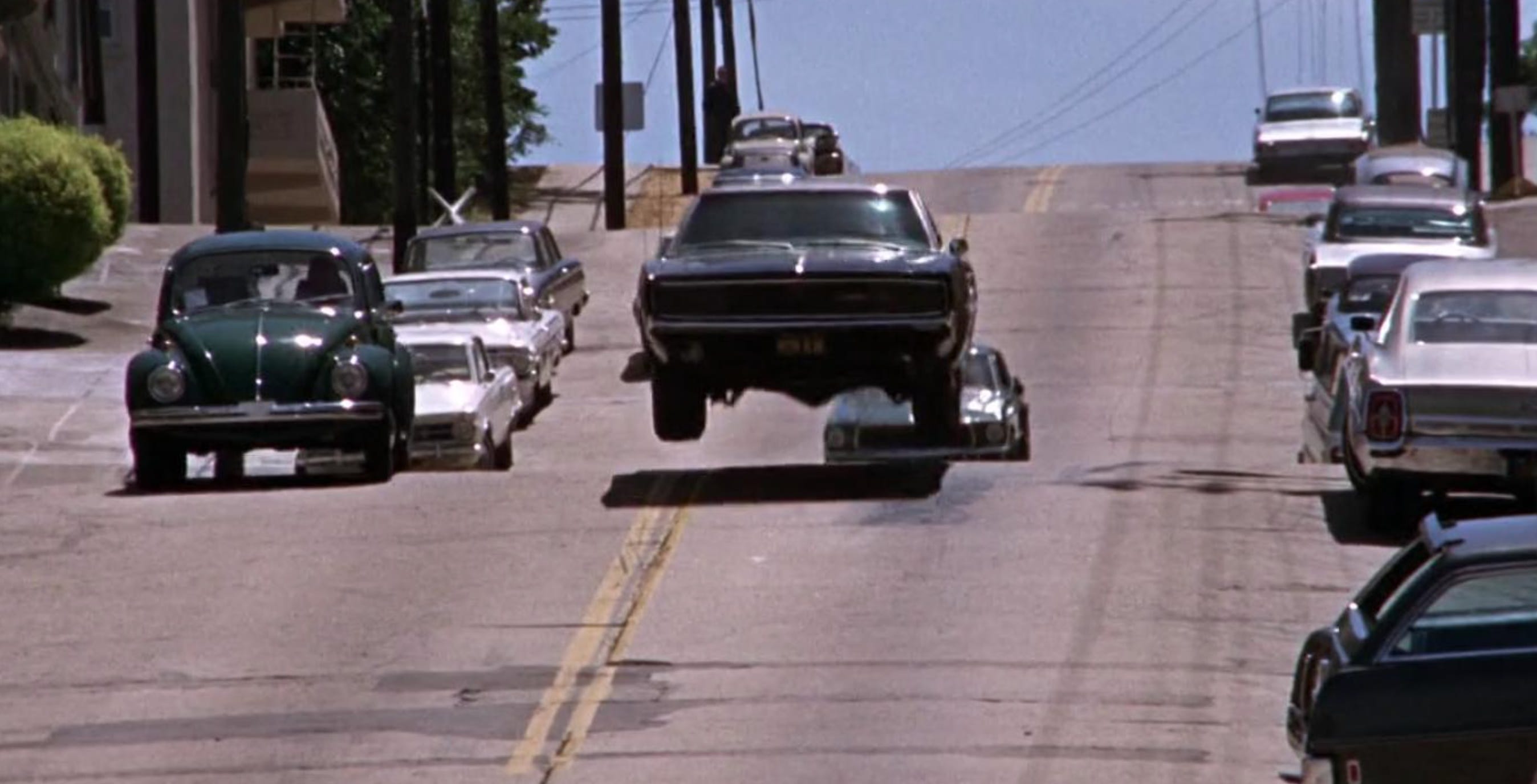 Bullitt Movie Car Still Chase Jump