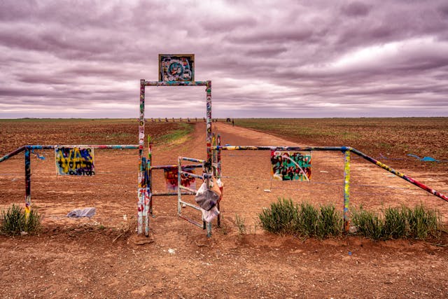 Cadillac Ranch Flickr entrance