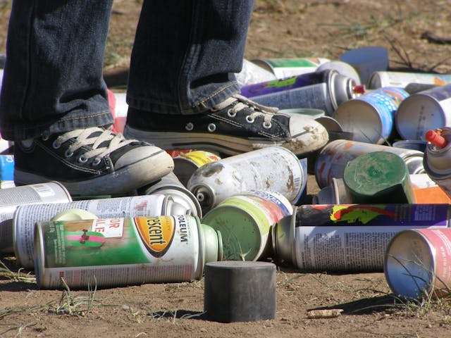 Cadillac Ranch paint cans