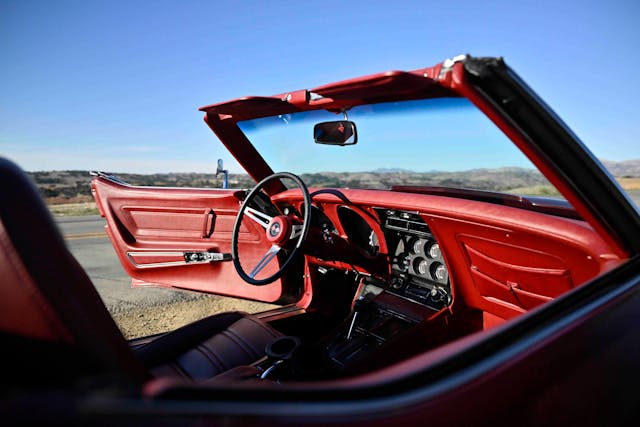 1974 C3 Corvette Convertible interior front dash full