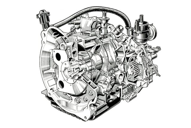 Citroen GS Birotor engine diagram