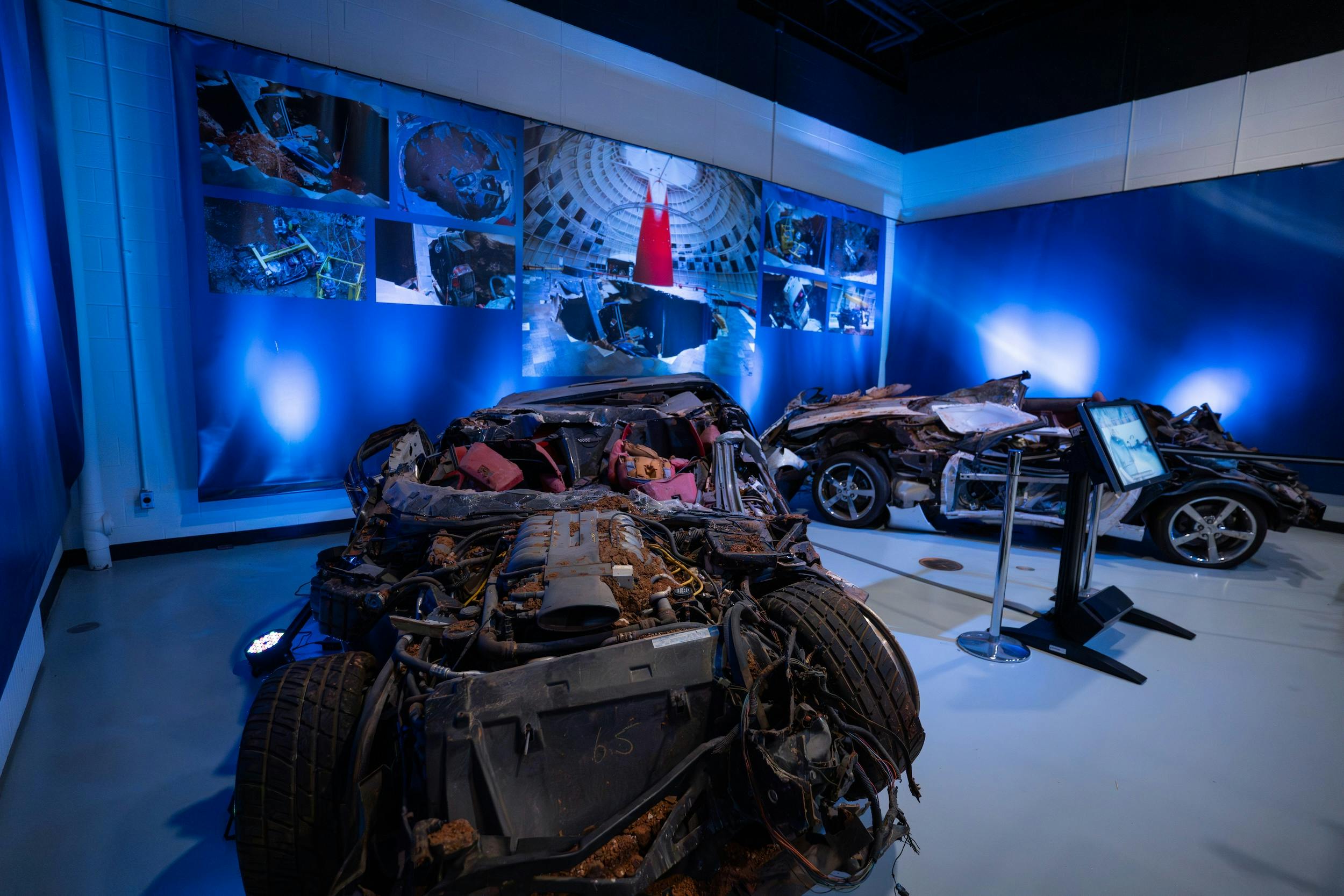 Corvette Museum Sinkhole anniversary exhibit