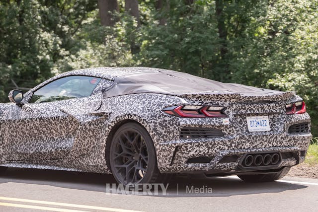 Chevrolet ZR1 rear end spy shot