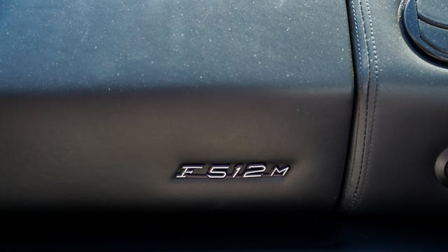 Ferrari F512M badge