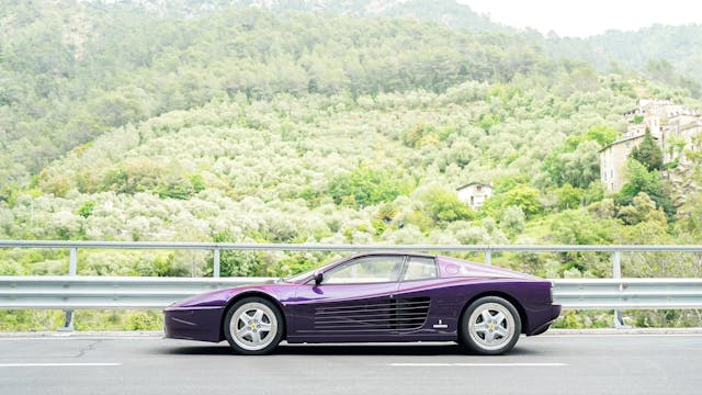 ferrari 512tr side italy