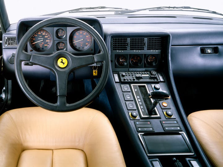 Ferrari 412 interior