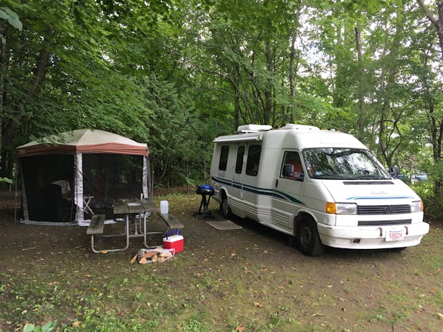 Hack Mechanic Rialta at the campsite