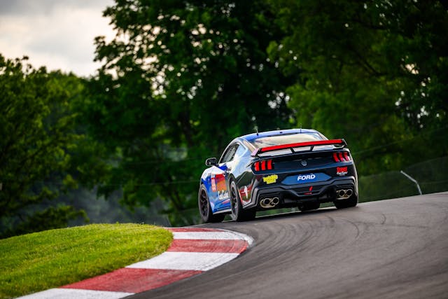 Mustang Challenge Mid Ohio Webster car rear three quarter