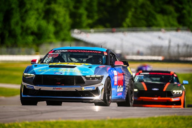 Mustang Challenge Mid Ohio Webster car front three quarter close