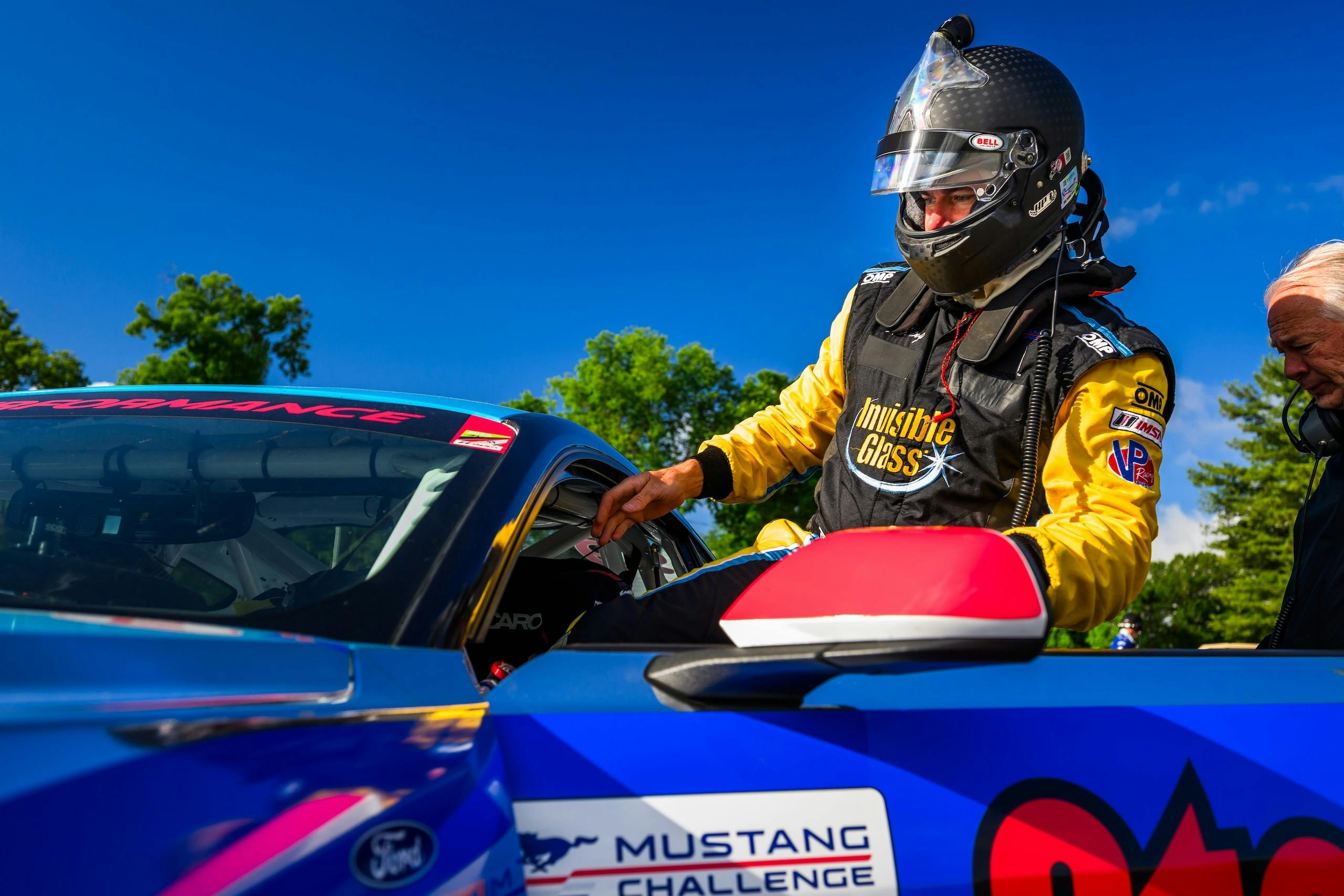 Mustang Challenge Mid Ohio Webster car entering car