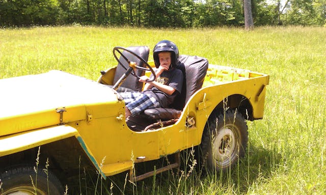 Willys Jeep CJ 2A Old Yella driver seat