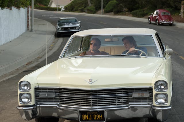Pitt DiCaprio Once Upon a Time in Hollywood Cars