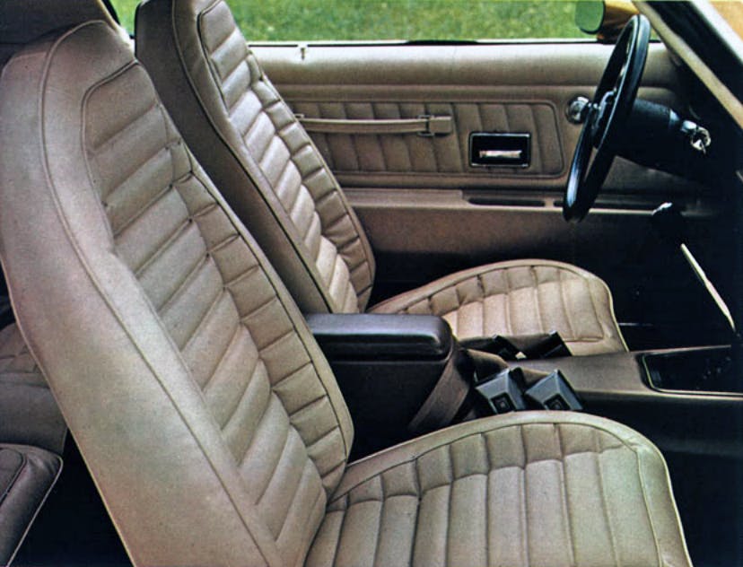 Interior seats of the Firebird Esprit