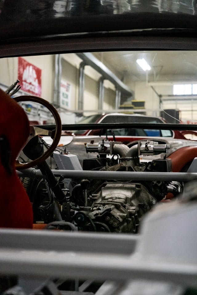RWM & Co. interior race car shell transmission