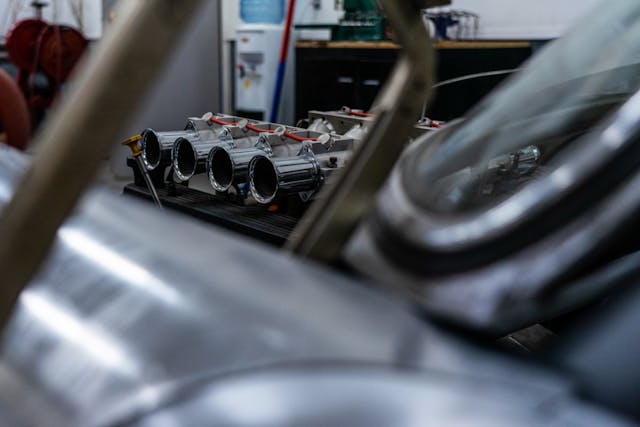 RWM & Co. velocity stacks on bench