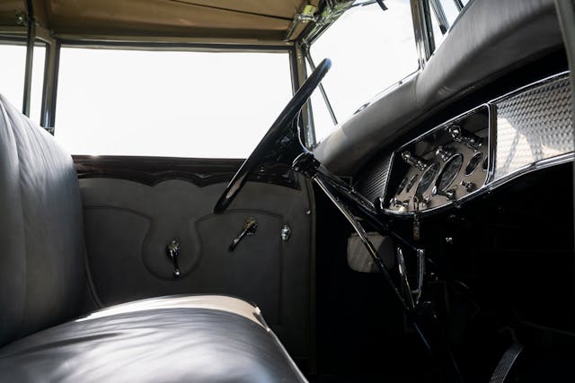 1931 Cadillac 452A All-Weather Phaeton interior 2024 Greenwich Concours Best In Show