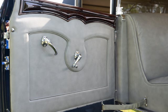 1931 Cadillac 452A All-Weather Phaeton door panel 2024 Greenwich Concours Best In Show