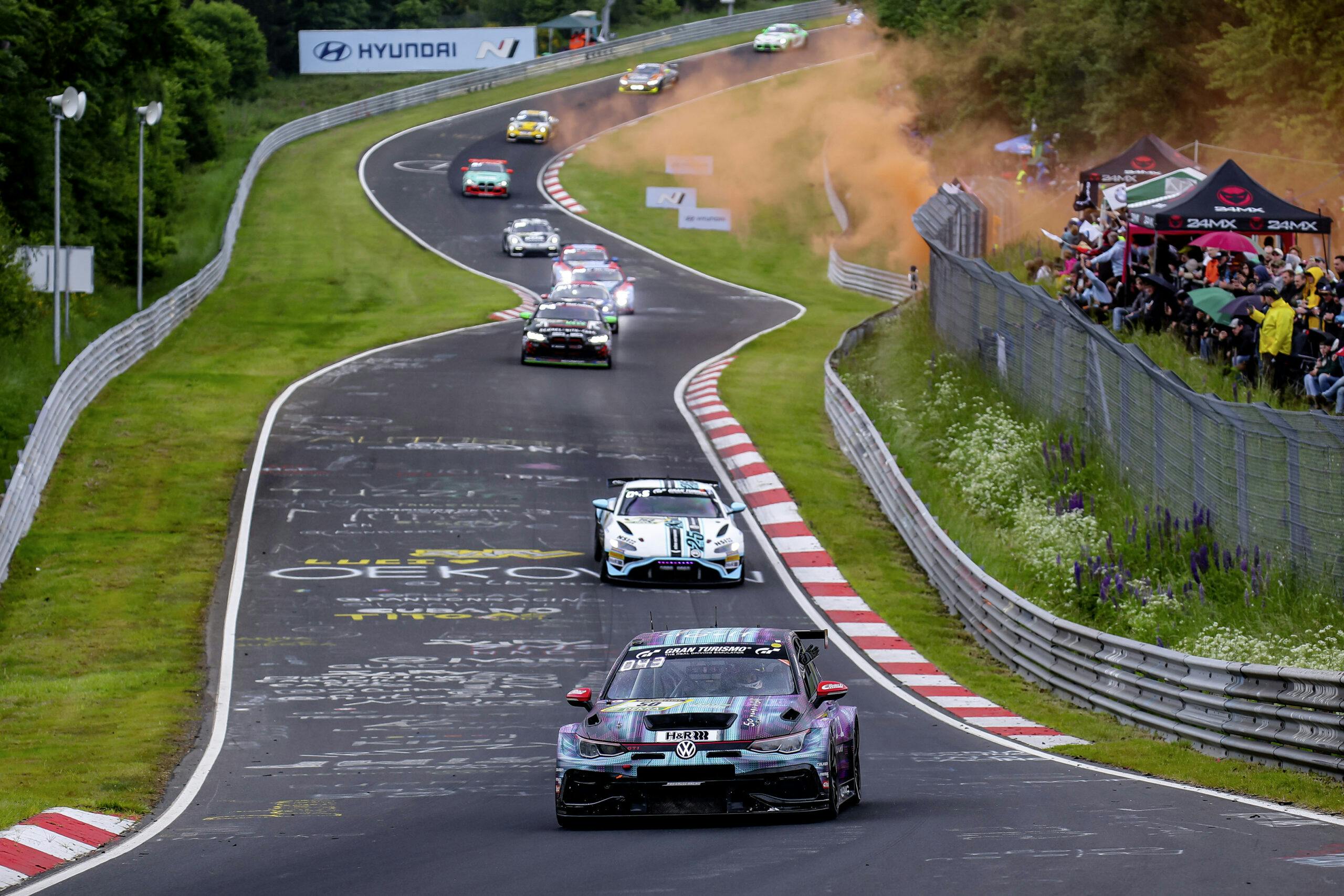 VW 24h Nürburgring 2024 on track action