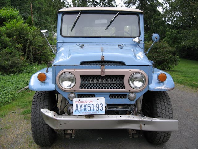 1967 Toyota FJ40 Land Cruiser front unrestored
