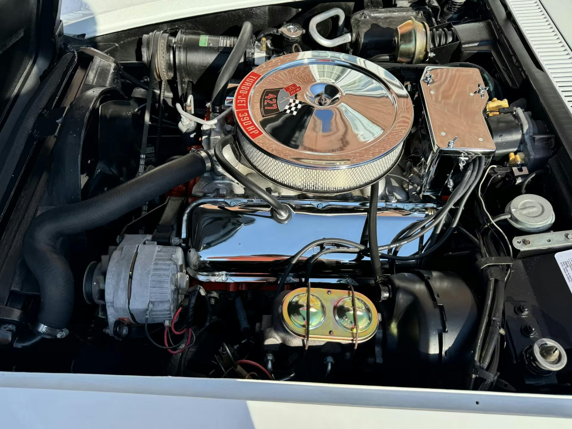 1969 Chevrolet Corvette Coupe engine bay