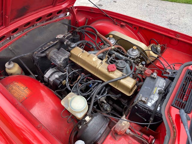 1976 Triumph TR6 engine detail