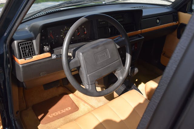 1993 Volvo 240 Classic Limited Wagon interior from driver's side