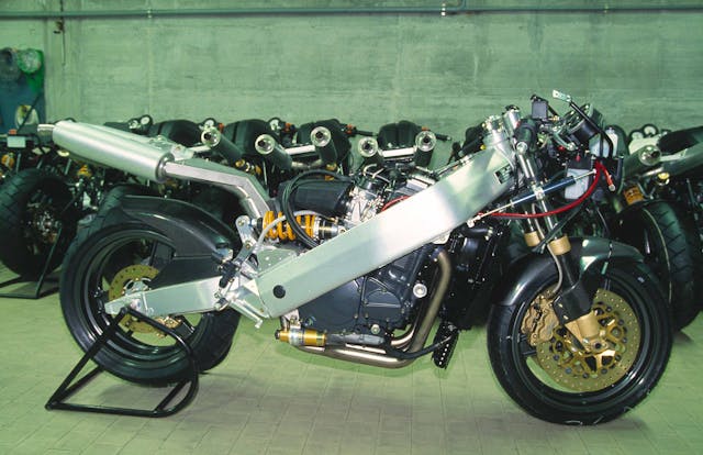 1994 Bimota SB6 at factory