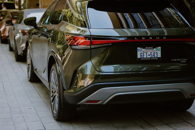 2024 Lexus RX 450h+ exterior rear three quarter close
