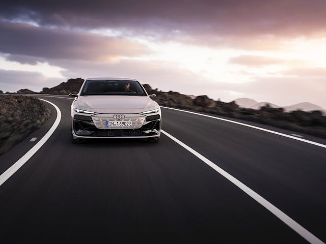 Audi A6 Sportback e-tron driving front european model