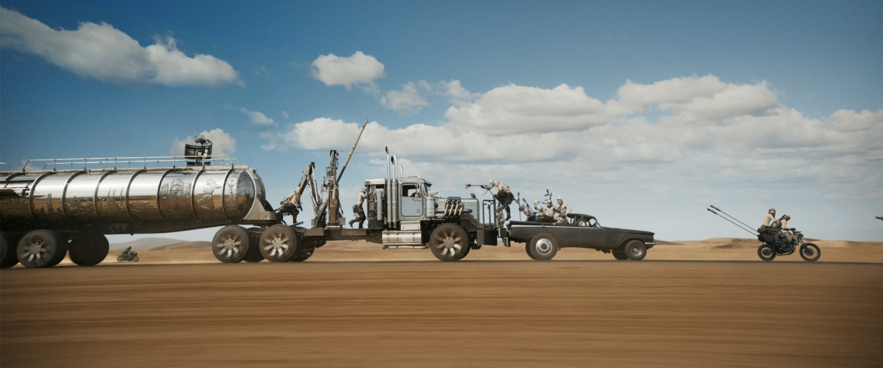 Furiosa Film Cars convoy stunt