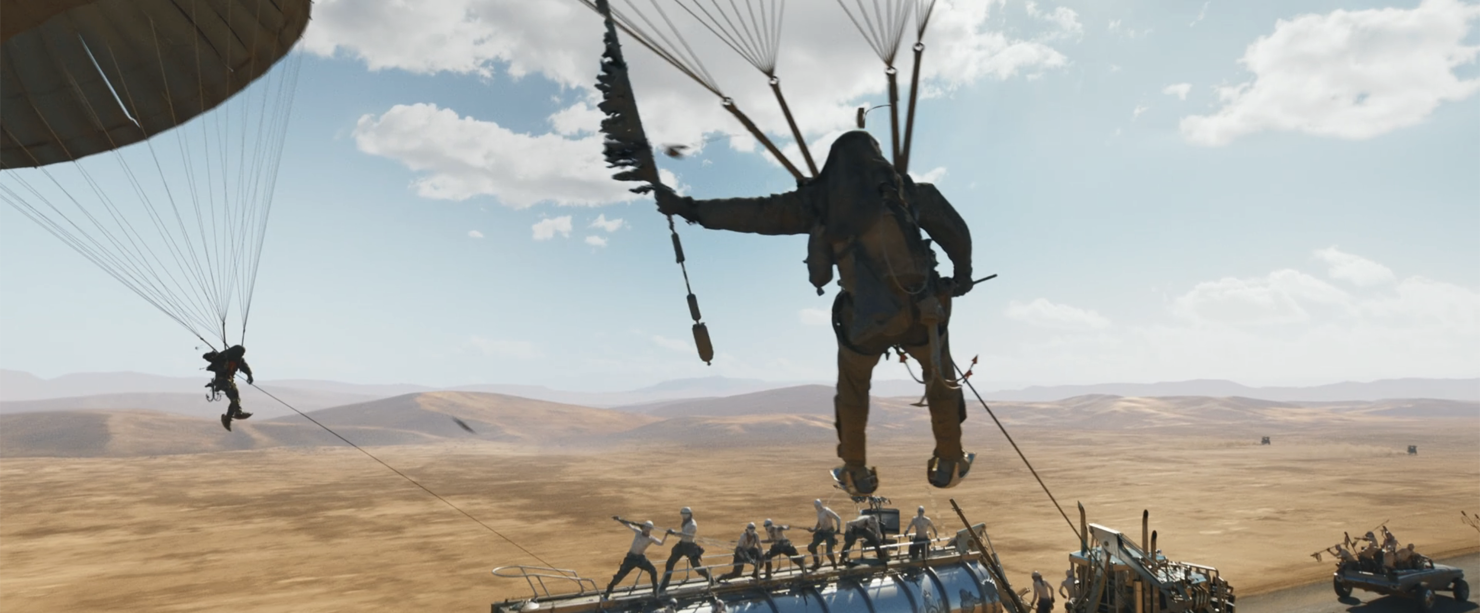 Furiosa Film Cars parachute tanker