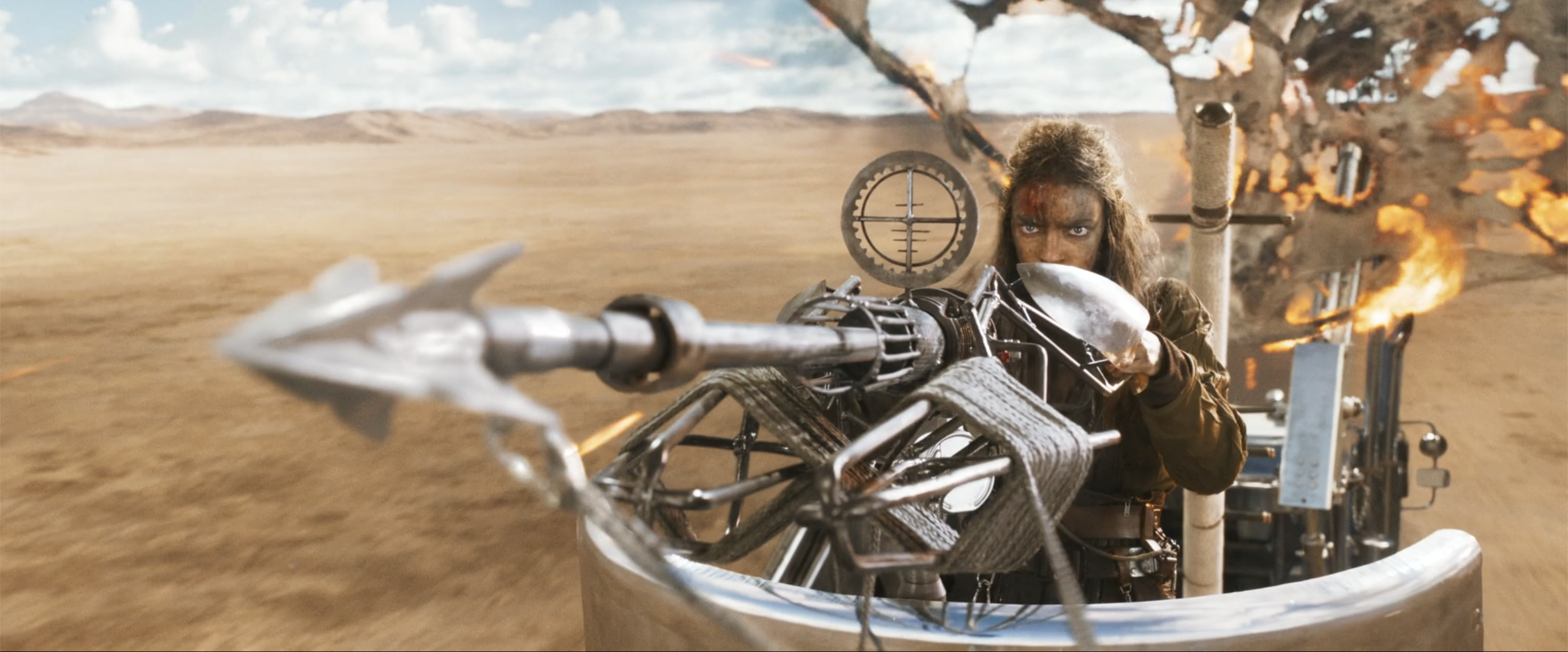 Furiosa Film Cars harpoon sights fire