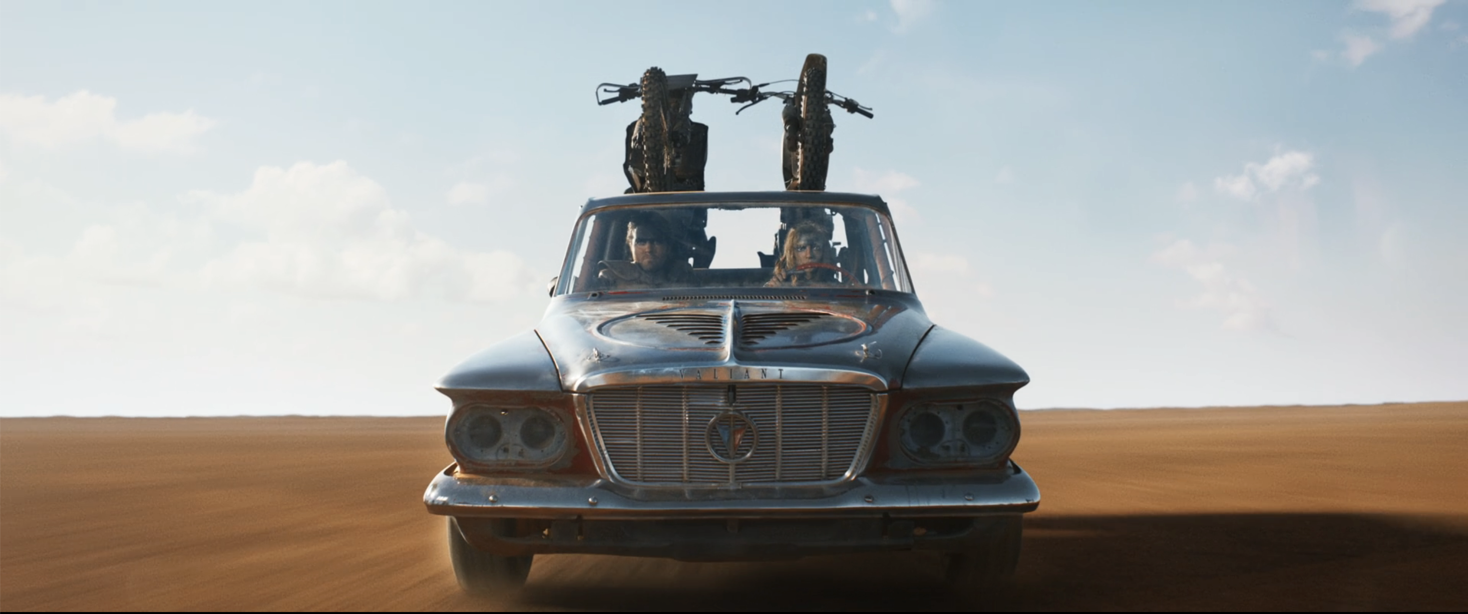 Furiosa Film Cars front Valiant gasser