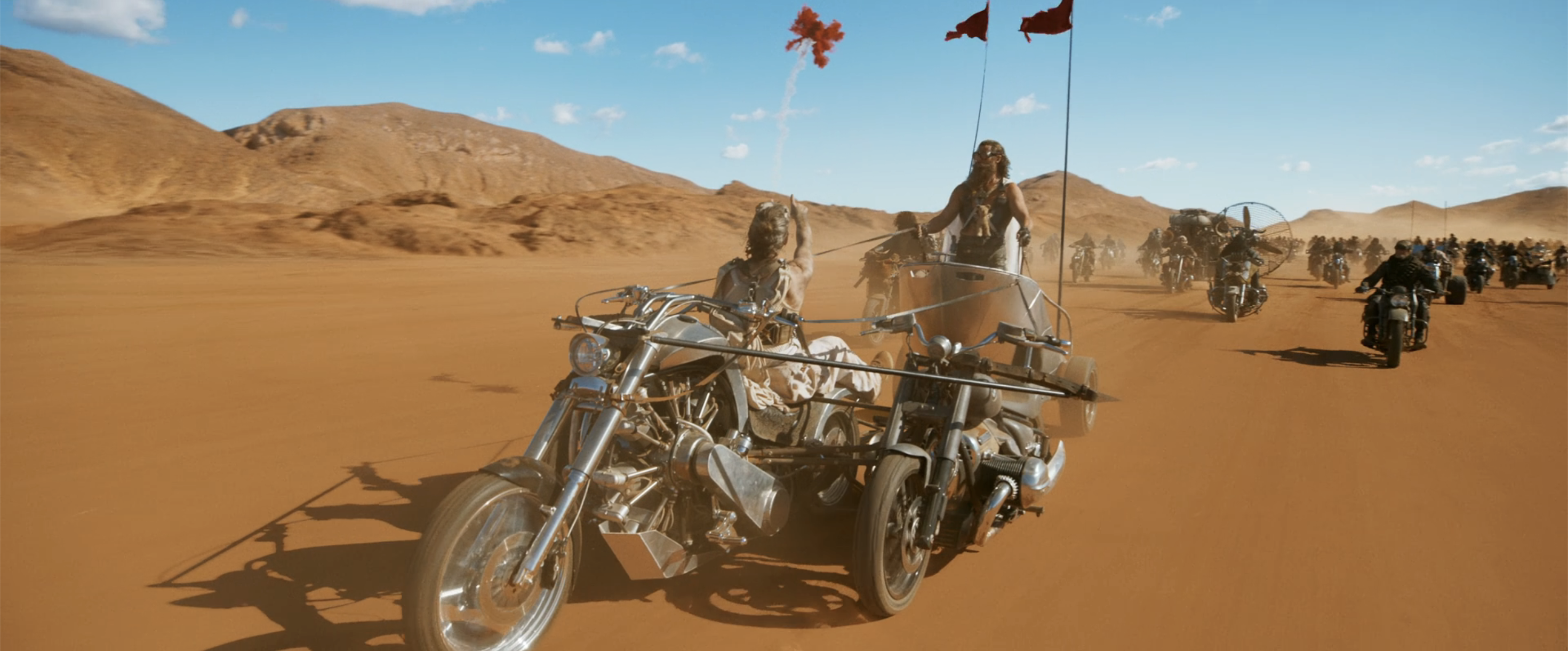 Furiosa Film Cars bike brigade