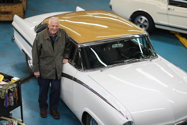 George Poteet in his Holly Springs garage