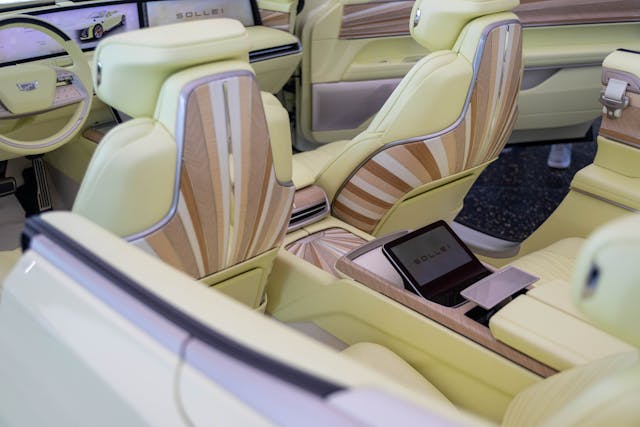 Cadillac Sollei Concept seatbacks