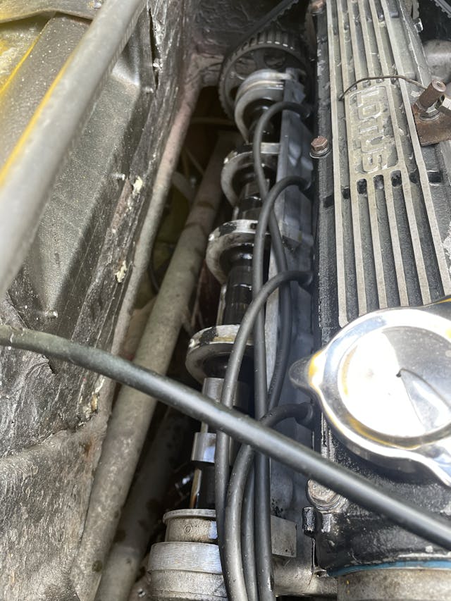 Lotus Esprit engine rocker covers off