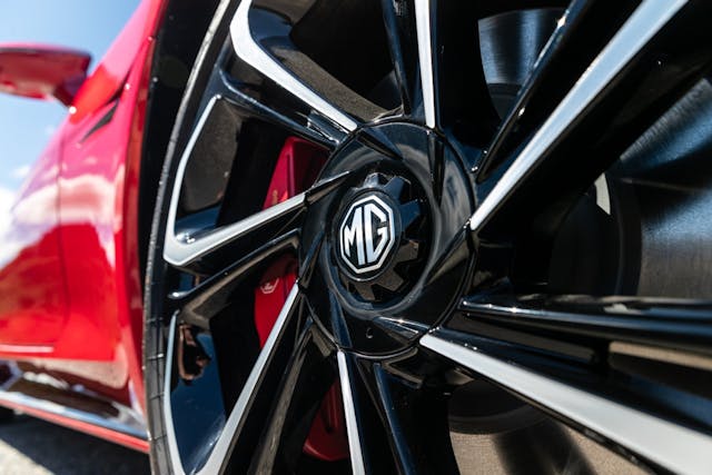 MG Cyberster wheel closeup