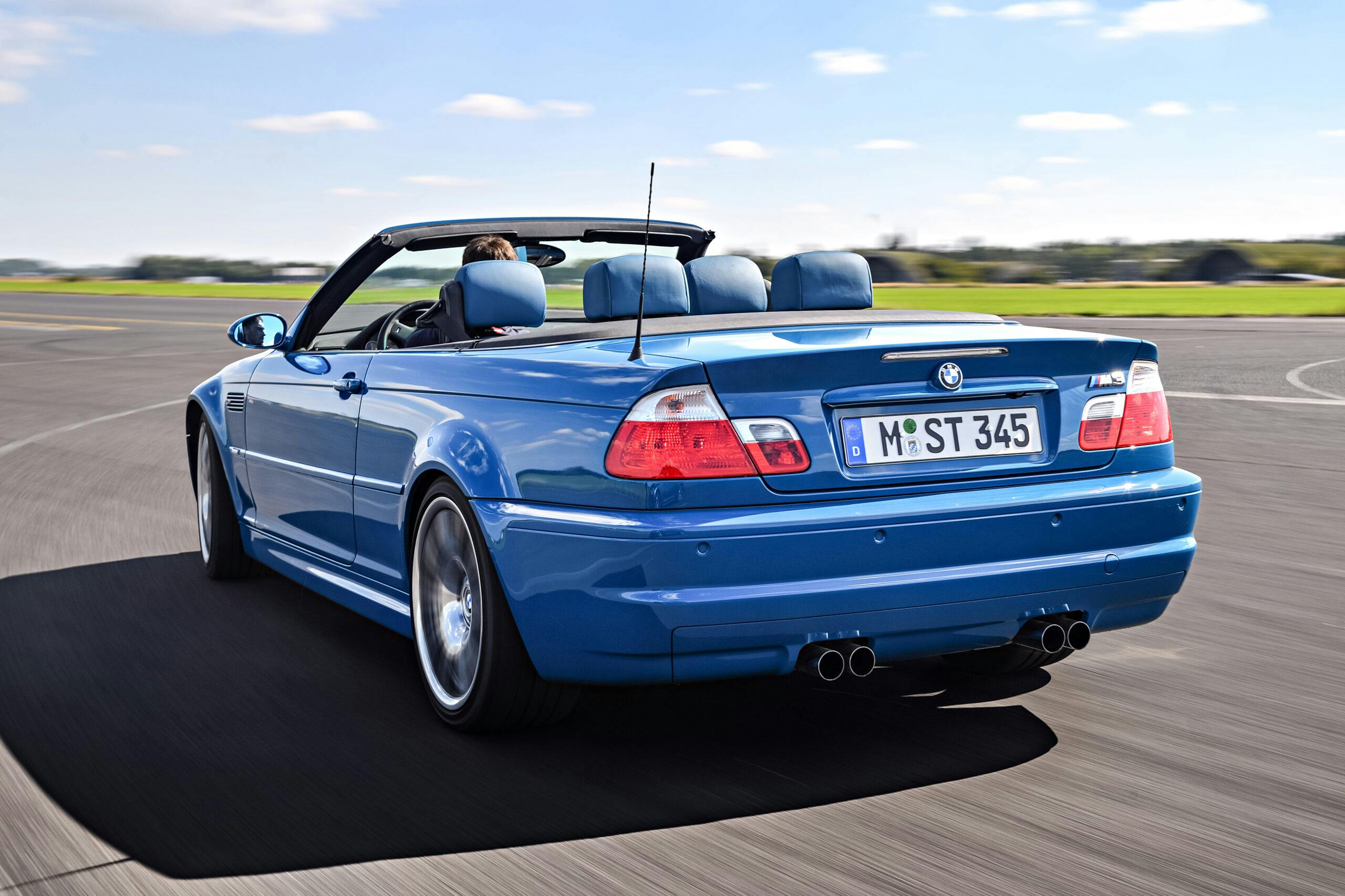 BMW M3 Convertible rear three quarter