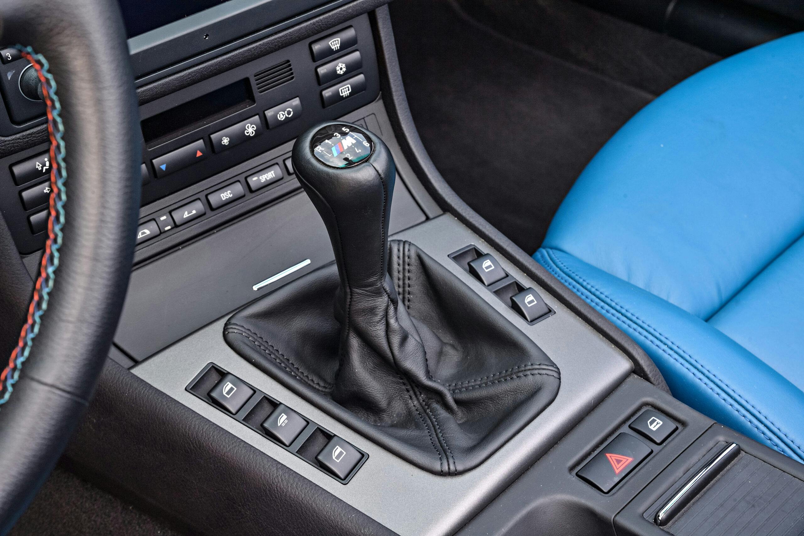 BMW M3 Convertible interior shifter