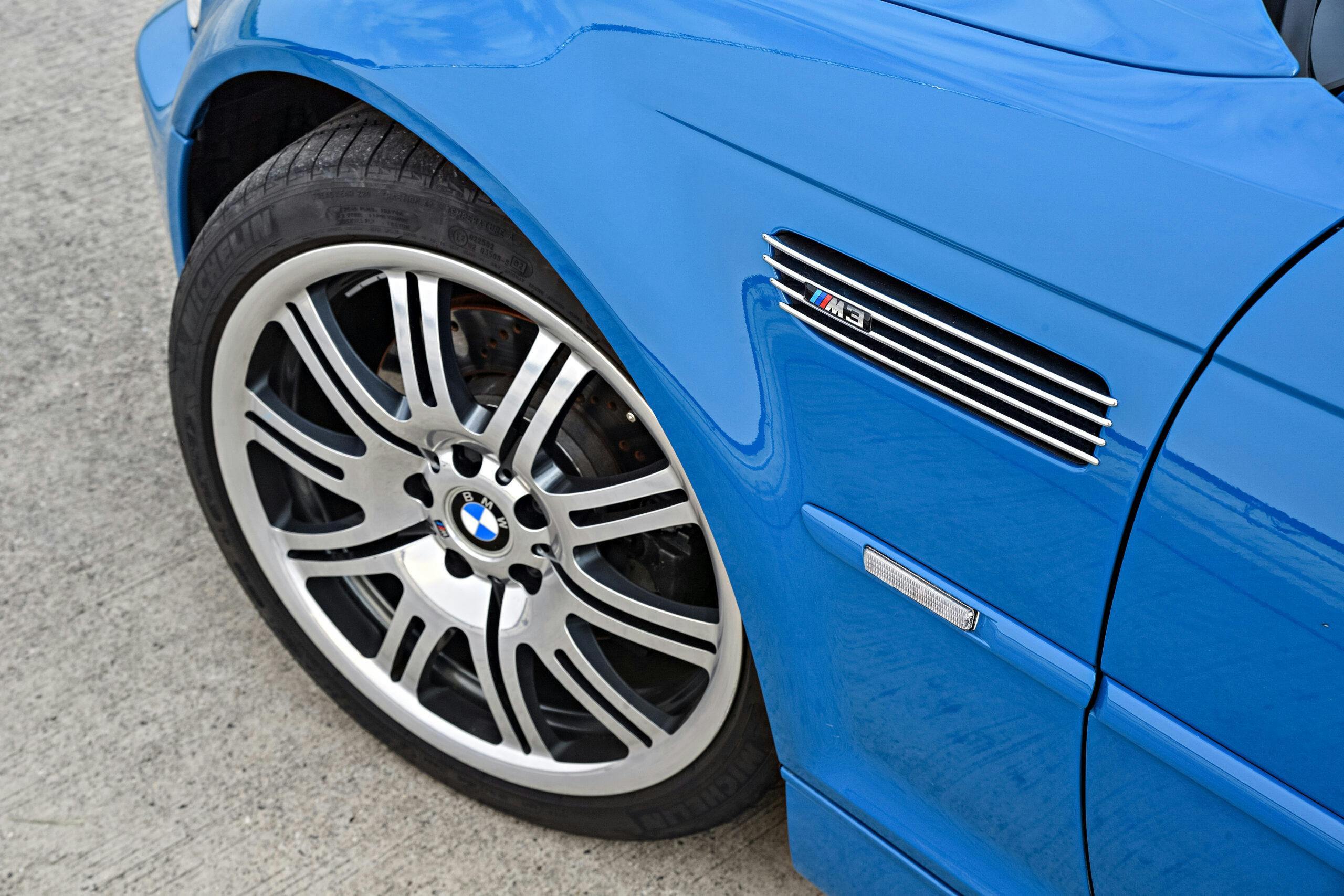 BMW M3 Convertible front wheel tire