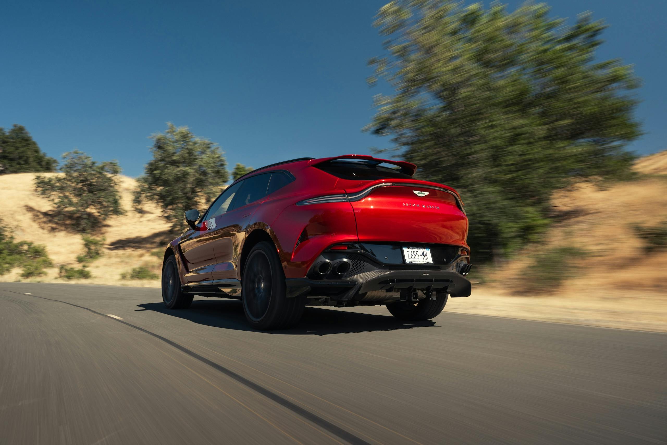 2025 Aston Martin DBX707 rear three quarter action