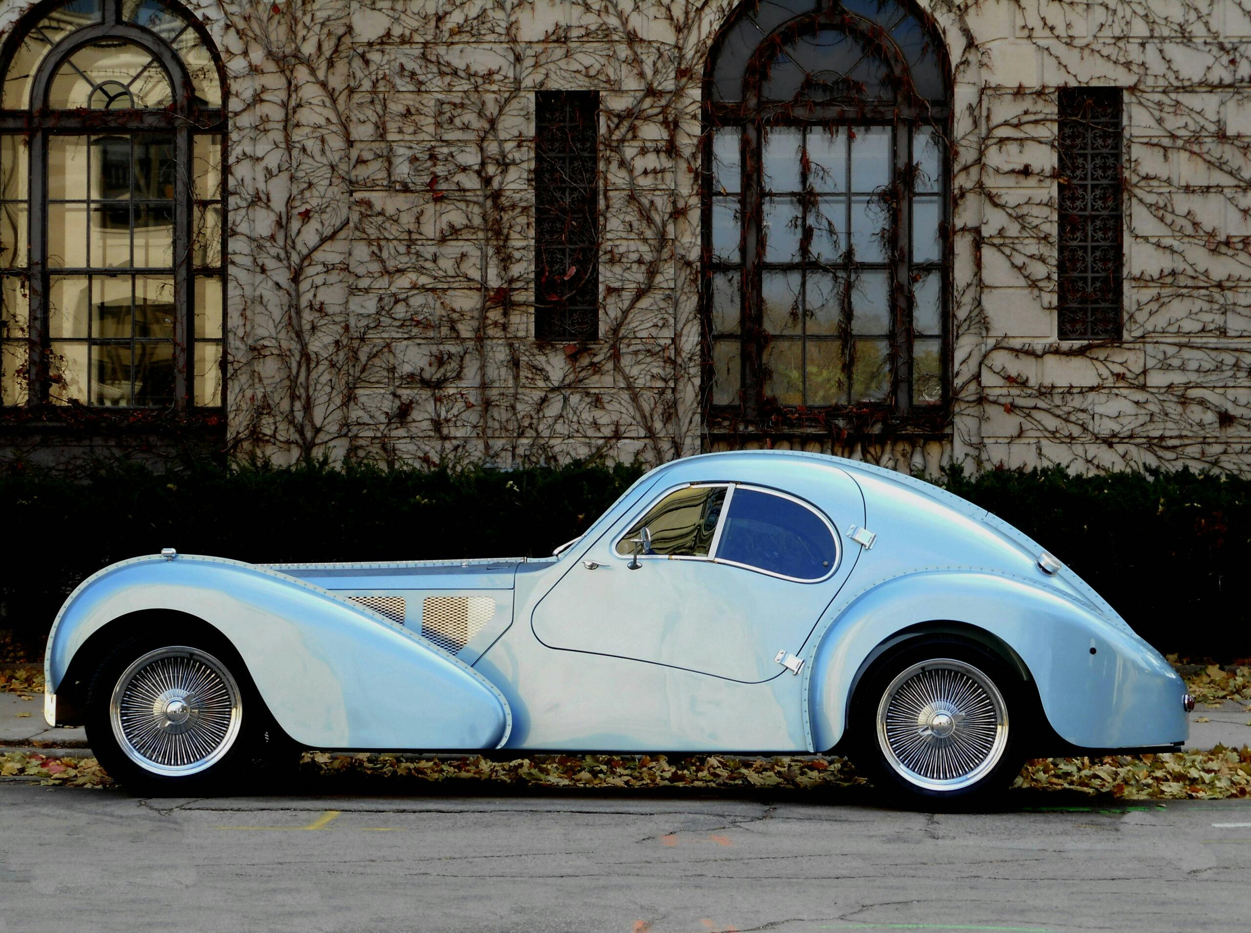 I fell in love with pre-war Bugattis and decided to build one myself